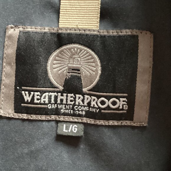 Vintage Weatherproof Men's Rain Jacket Size L Casual Windbreaker Coat - Picture 10 of 13